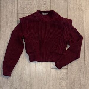Aritzia Babaton Burgundy Sweater
